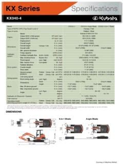 kx040 4 specifications